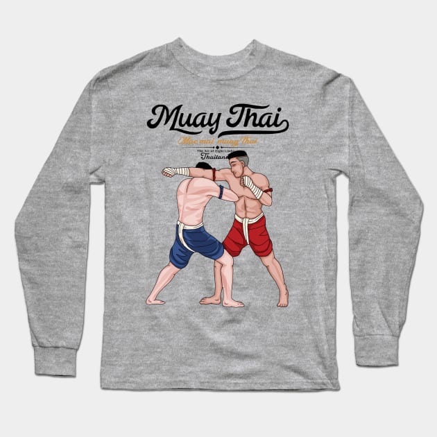 Mae Mai Muay Thai Long Sleeve T-Shirt by KewaleeTee